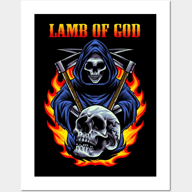 LAMB OF GOD BAND XMAS Wall Art by MrtimDraws